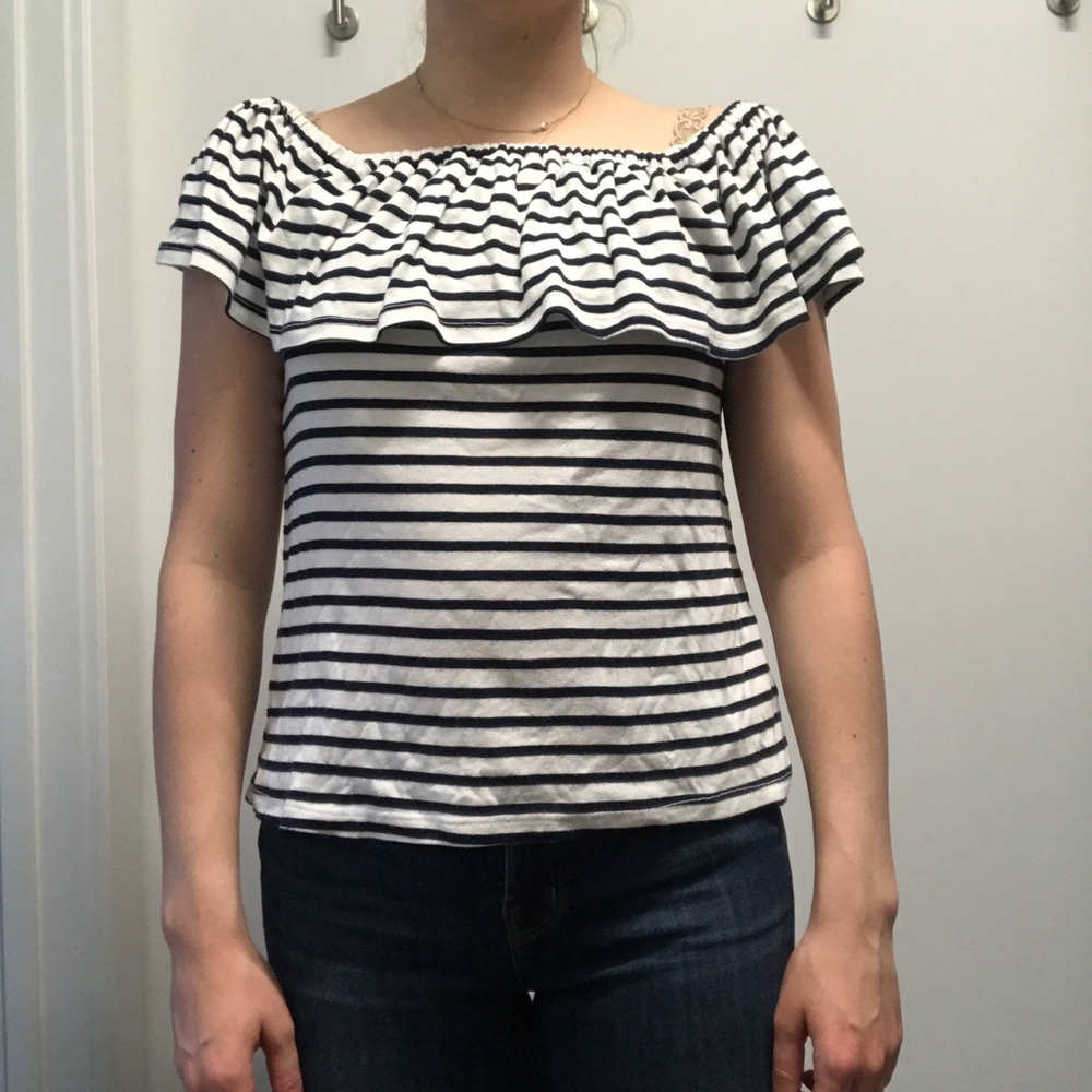 Splendid off the shoulder top